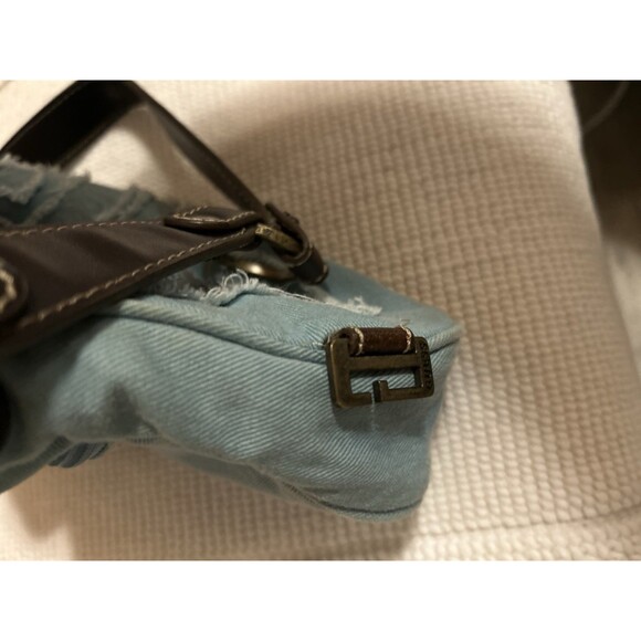 🚨Guess Hysteric Glamour Style Vintage Y2K Avantgarde bag Blue / Buckle Denim SM - Picture 7 of 15